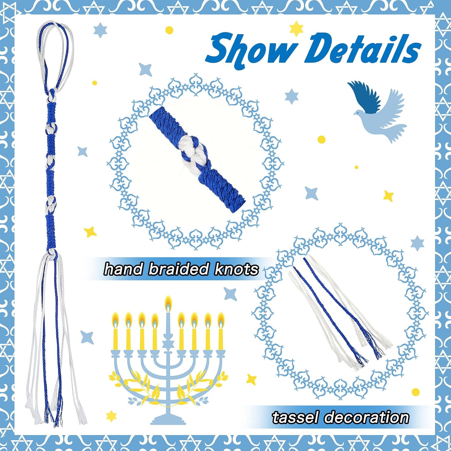 Boao Tassels Prayer Shawl Decor Accents