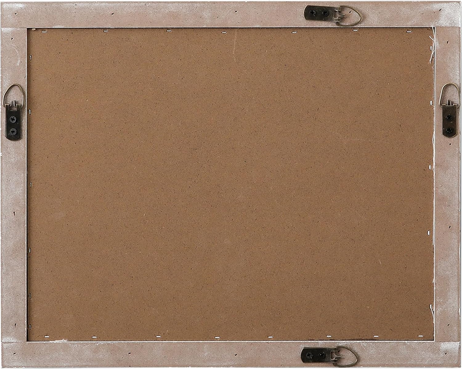 SOFE Rustic Bulletin Board for Wall - White Linen 16x13 Inches