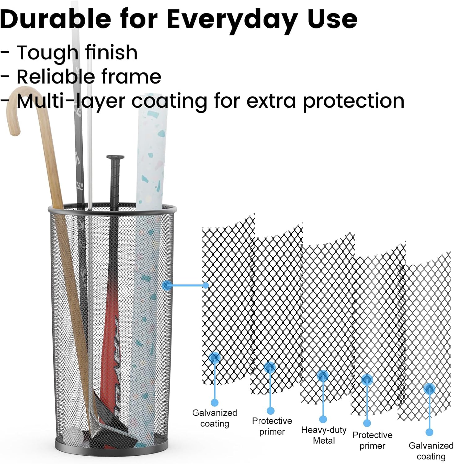 Dunchaty 195 Inch H Mesh Umbrella Stand