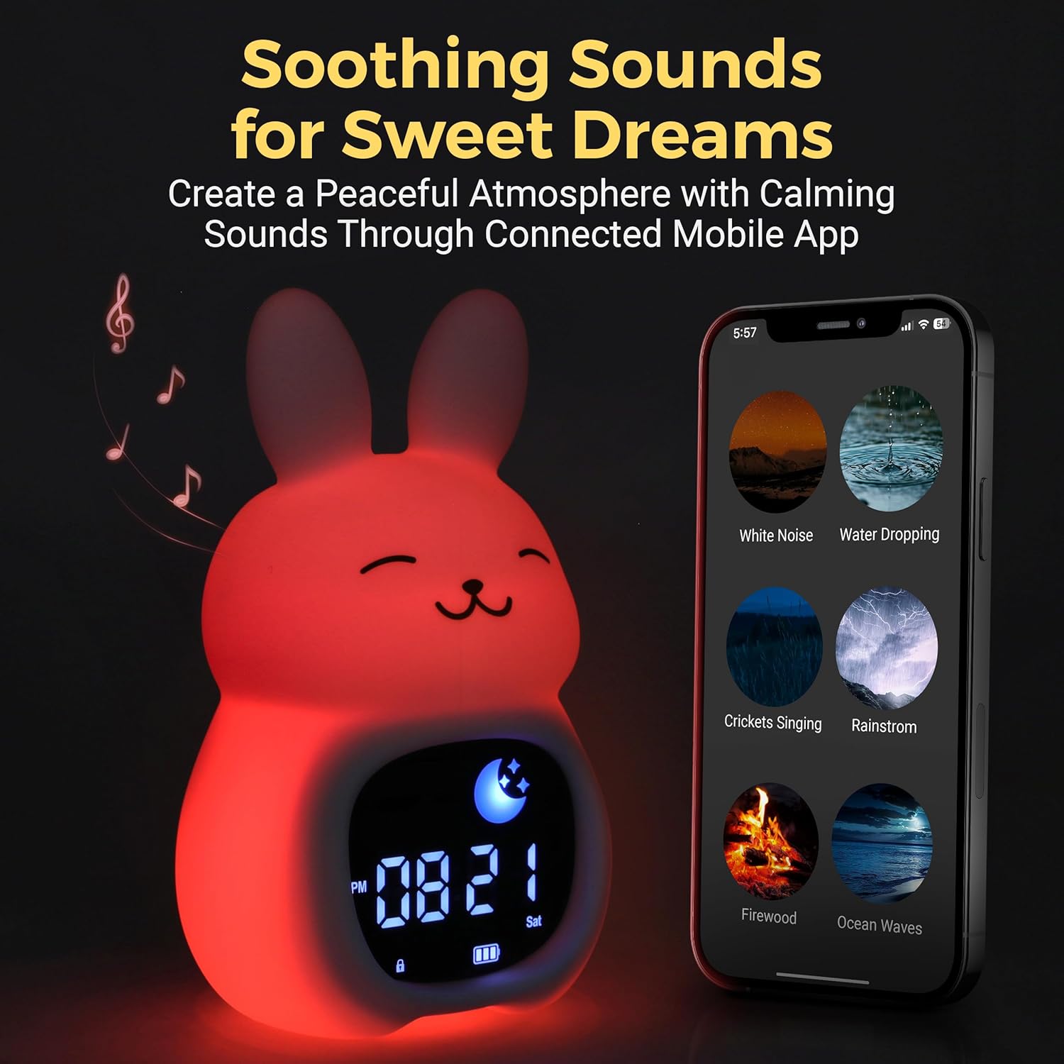 Bumble Bright Go Glow Bunny Smart Alarm Clock