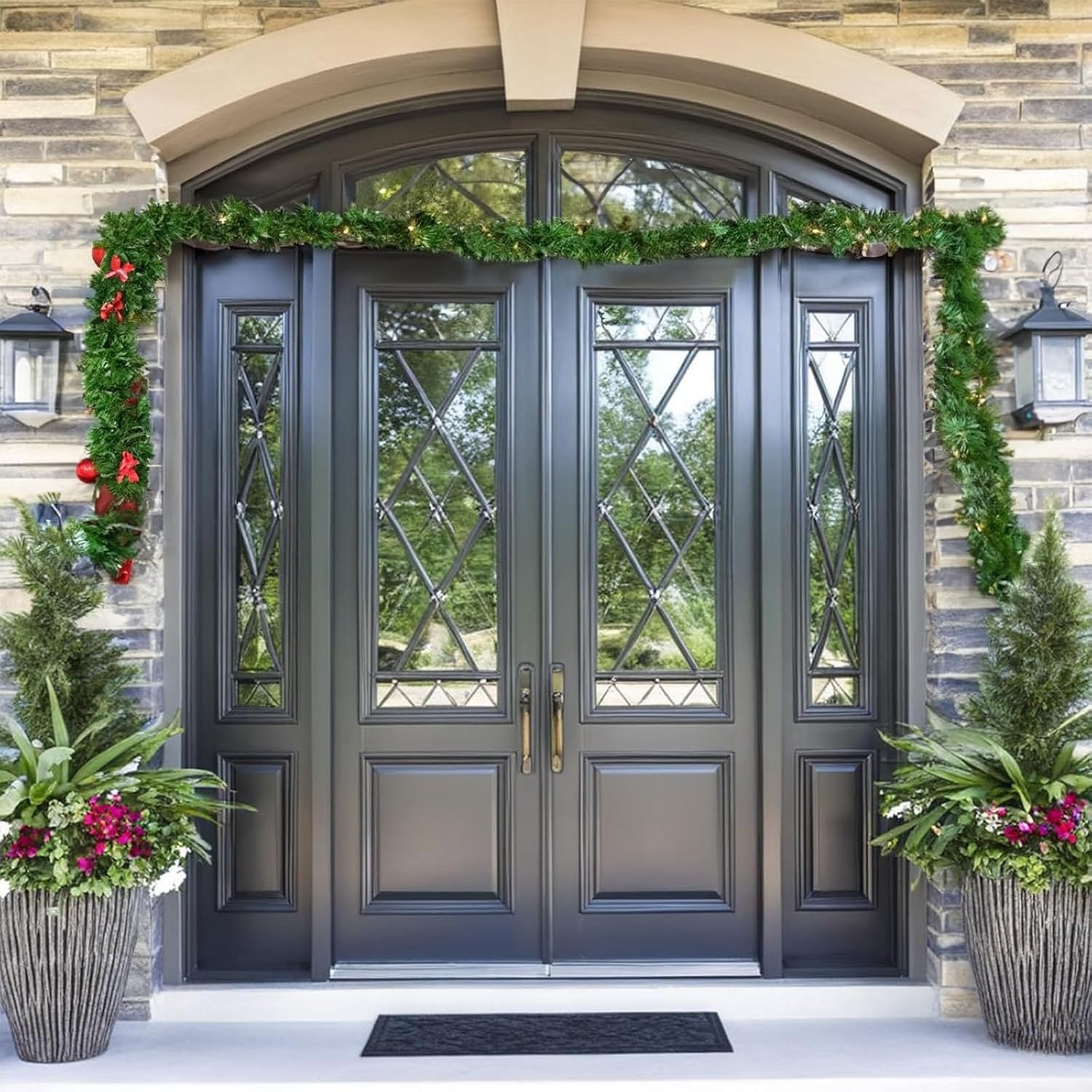 Adjustable Garland Hanger for Front Door 32-80 Inches