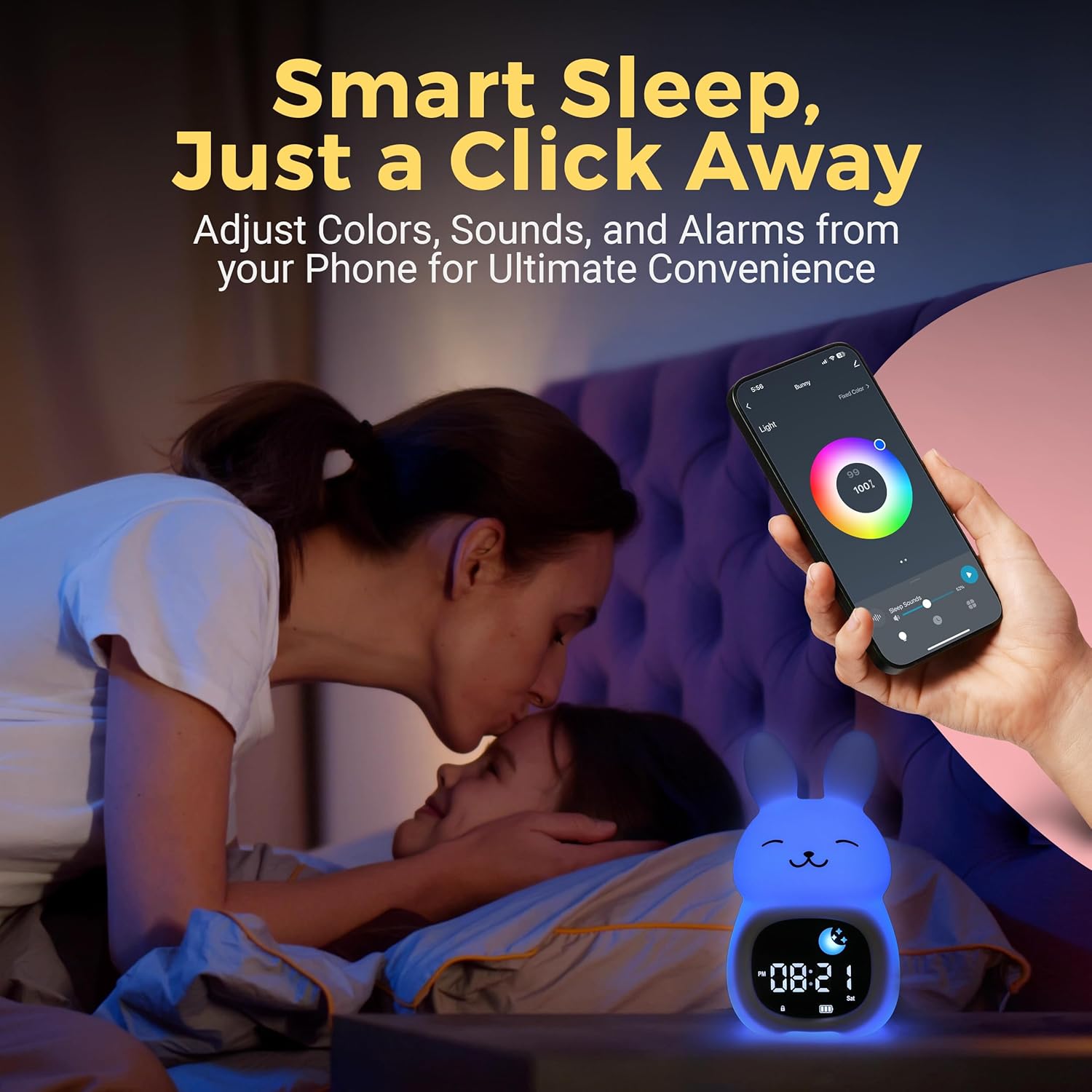 Bumble Bright Go Glow Bunny Smart Alarm Clock