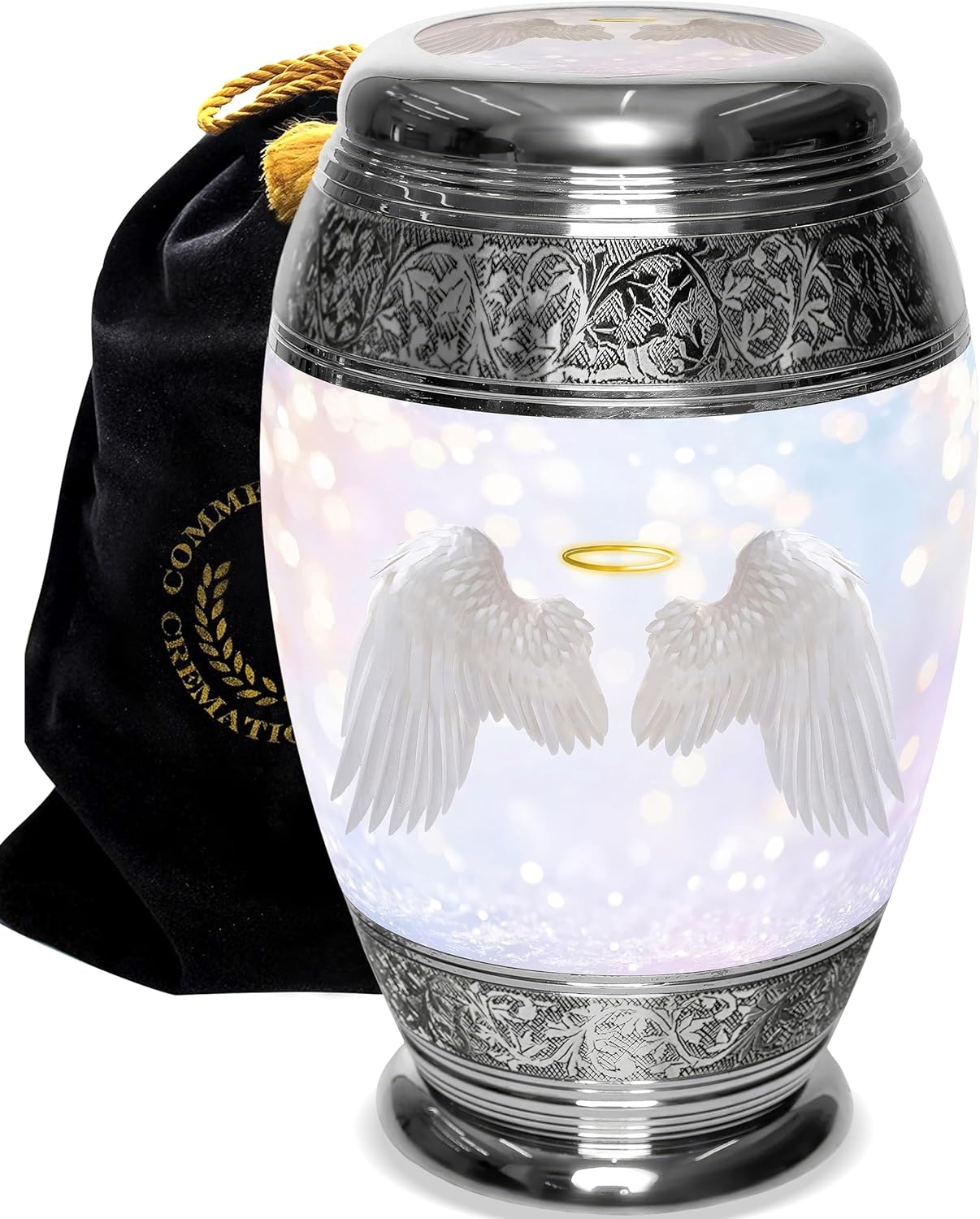 Guardian Angel Cremation Urn for Women - Handcrafted