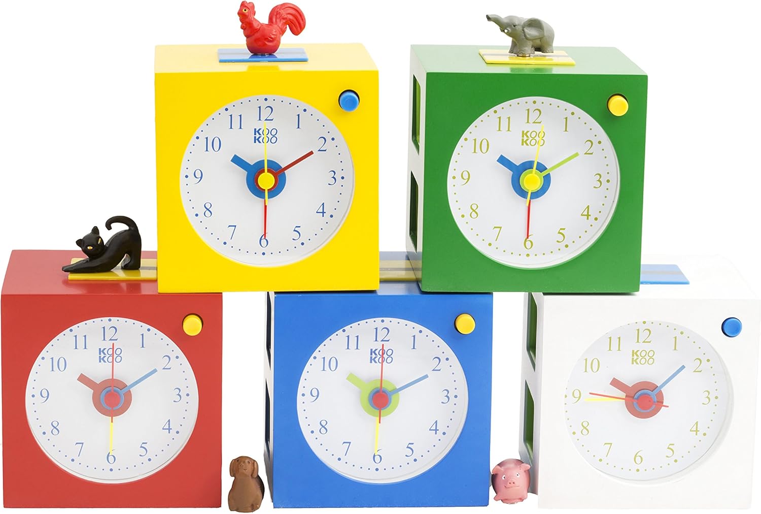 KOOKOO KidsAlarm Green with Animal Wake-up Sounds