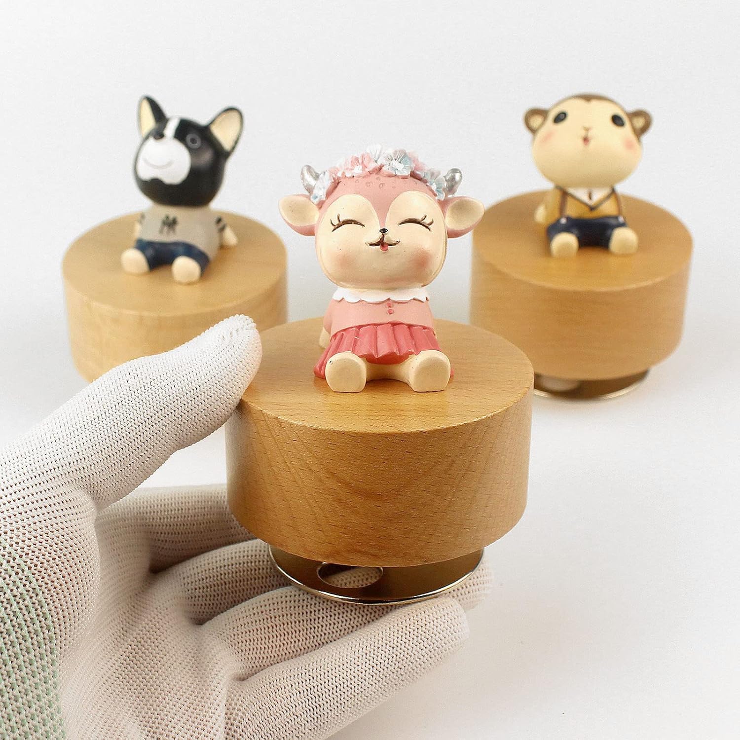 SOFTALK Penguin Wooden Musical Box - You Are My Sunshine