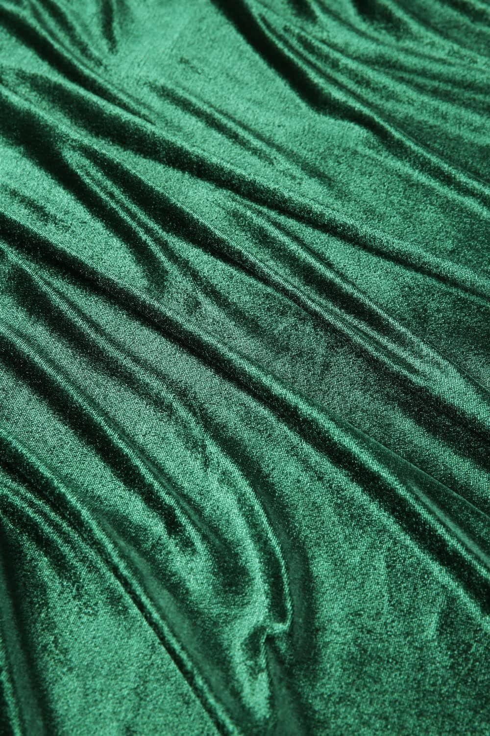 QueenDream Green Velvet Aisle Runner 45ft x 15ft Wedding Decor