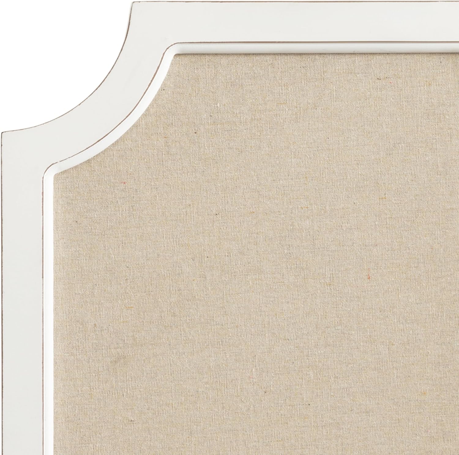Hogan Framed Scalloped Decorative Wall Pinboard White 18x30
