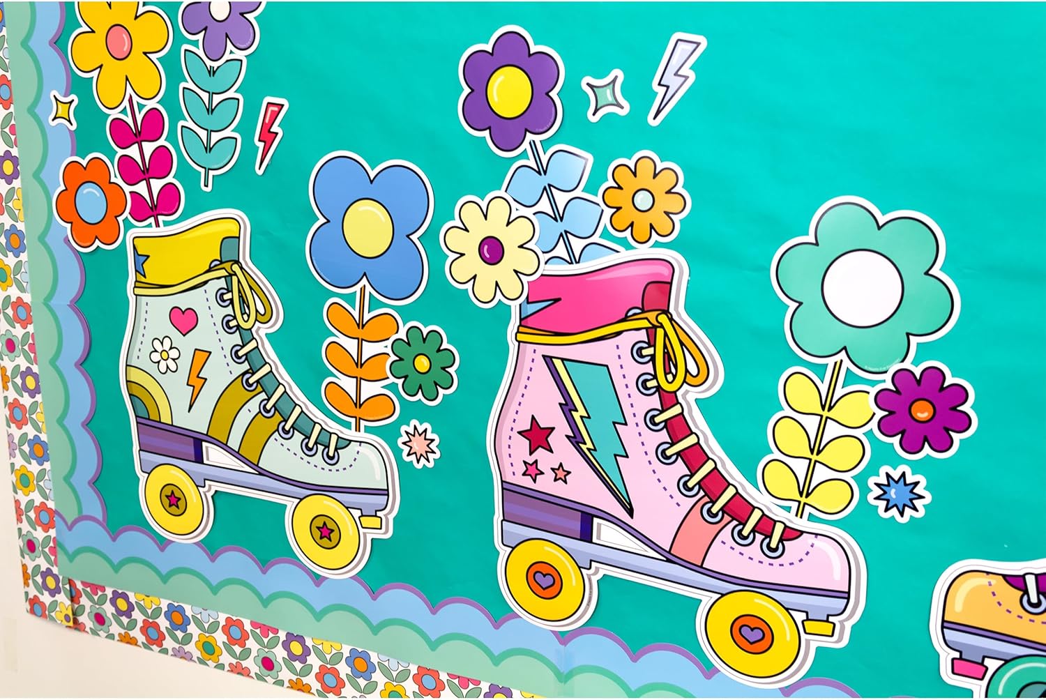 Happily Ever Elementary Retro Bulletin Board Set 103-Piece