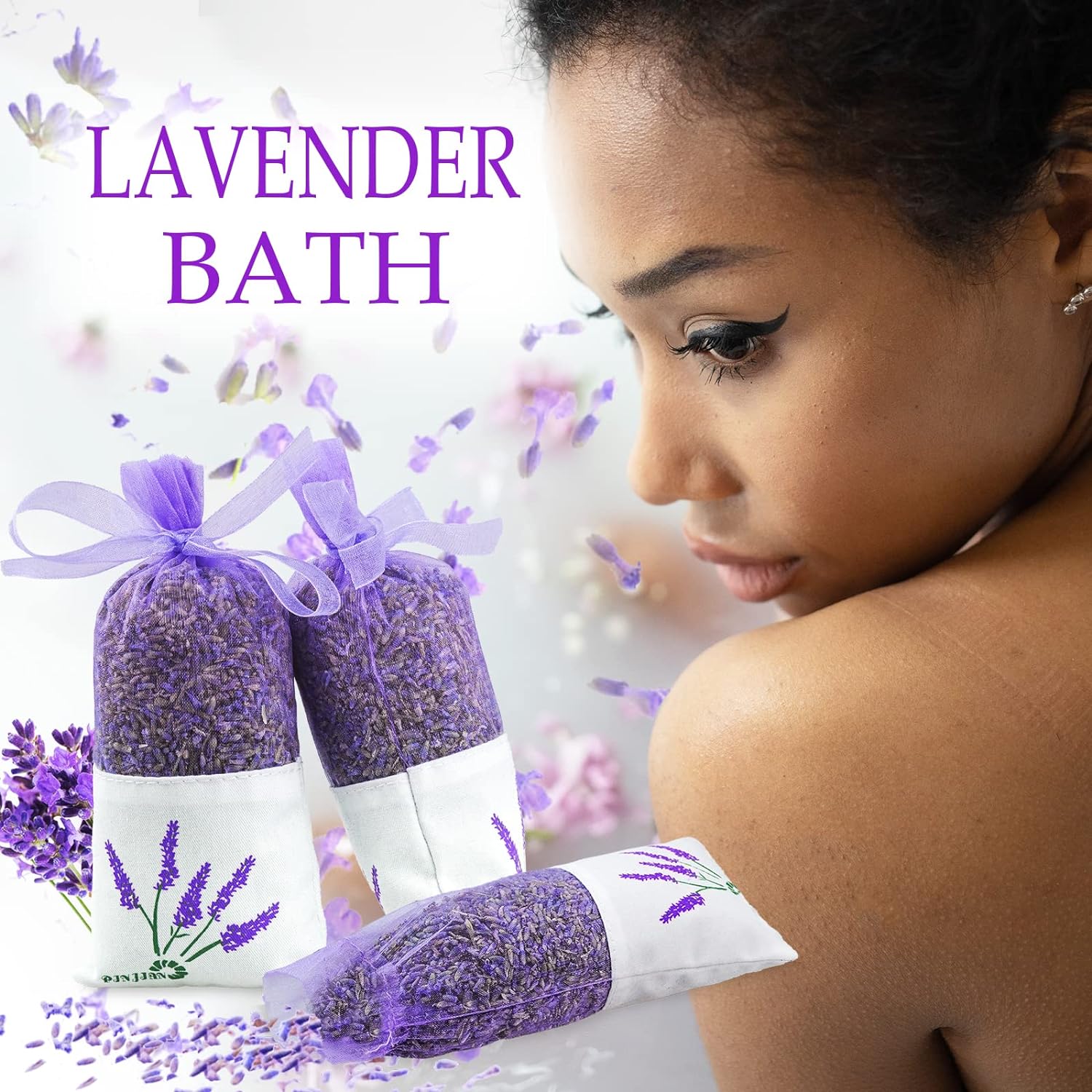 8 Pack French Lavender Sachets for Closets and Drawers