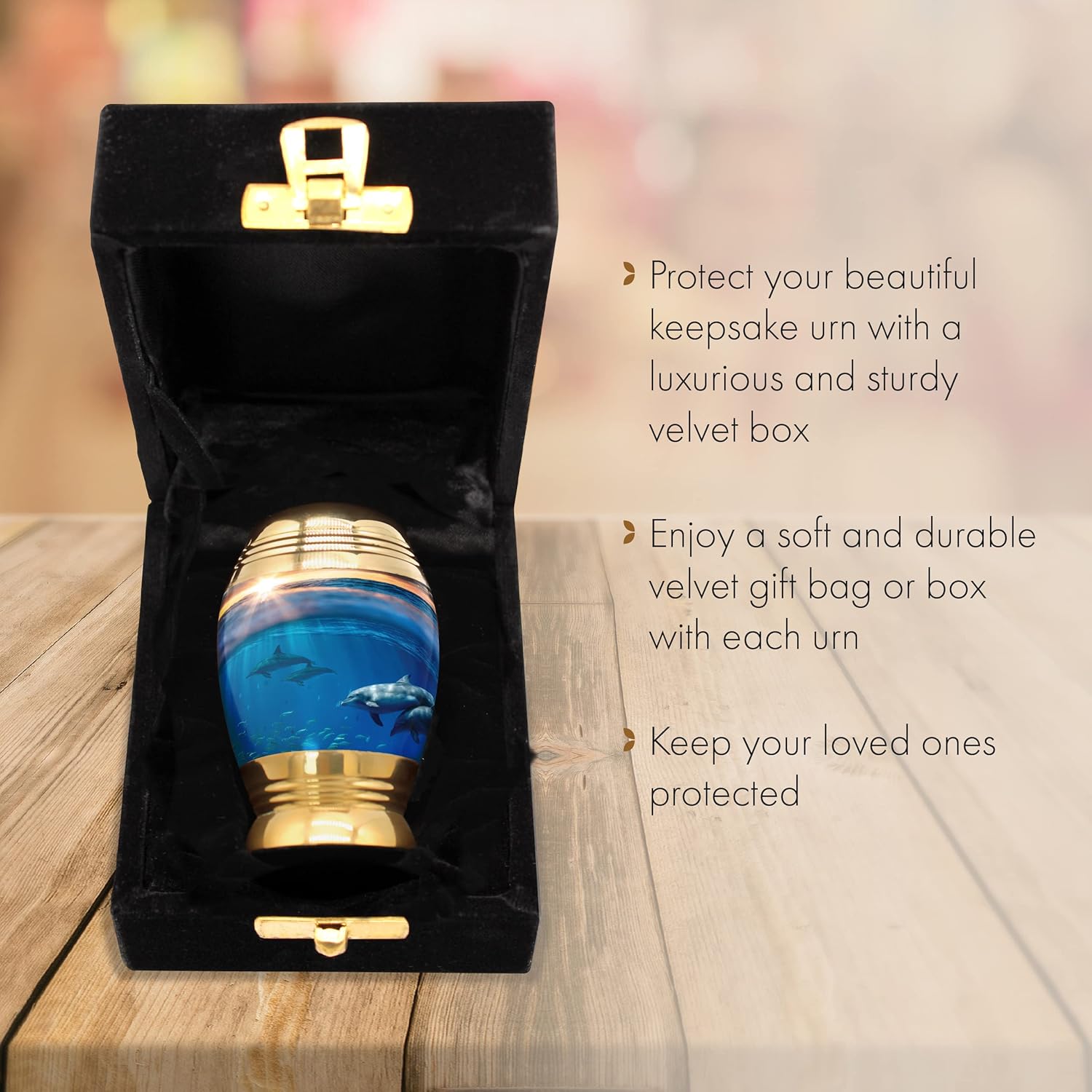 Divine Dolphins Cremation Urn for Ashes