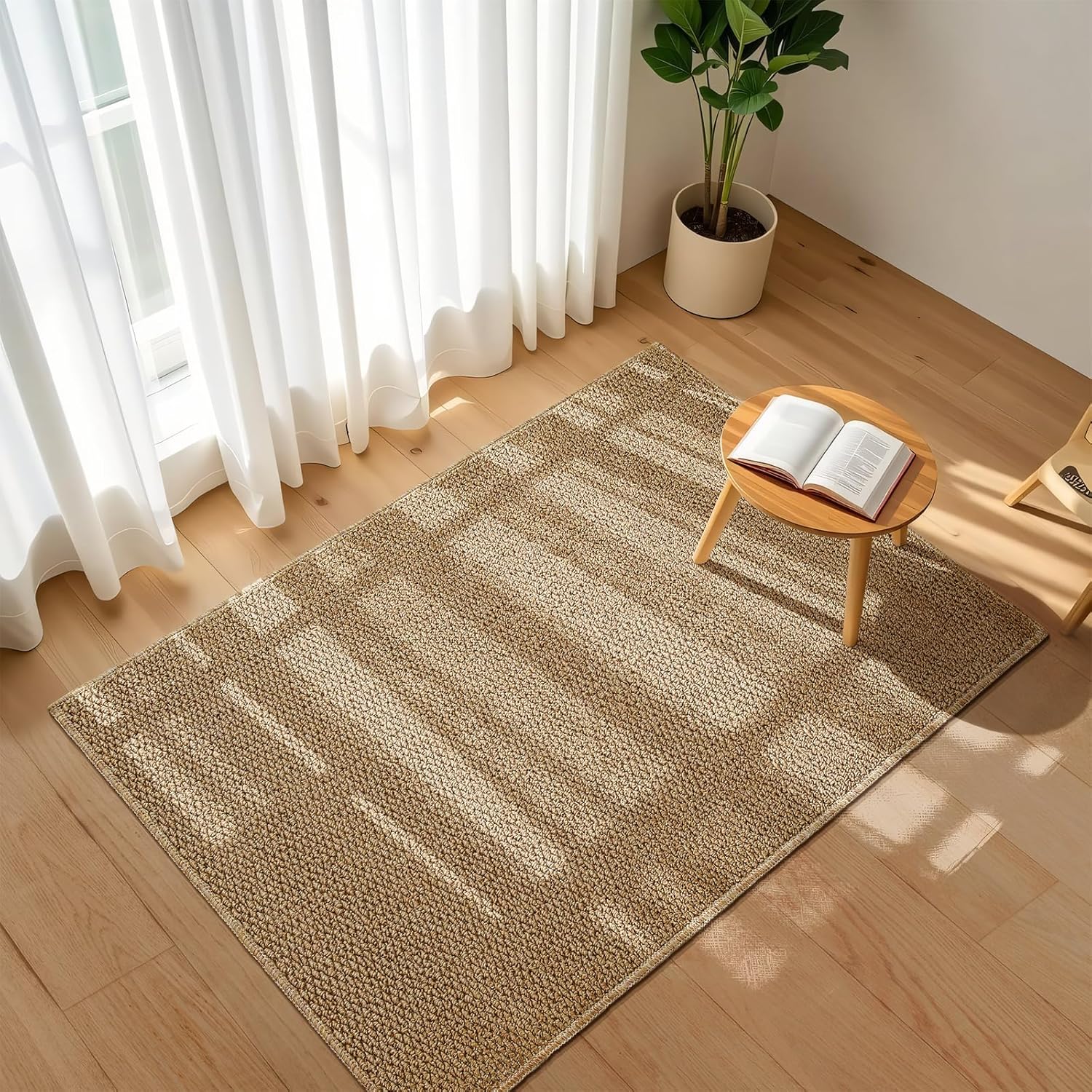 Softlife 2x3 ft Entryway Door Mat Brown