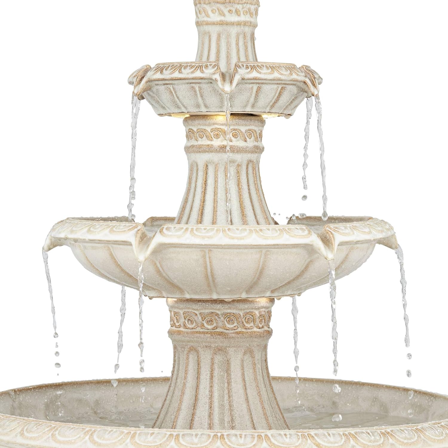Formentera 45 14 Inch High Outdoor LED Floor Fountain