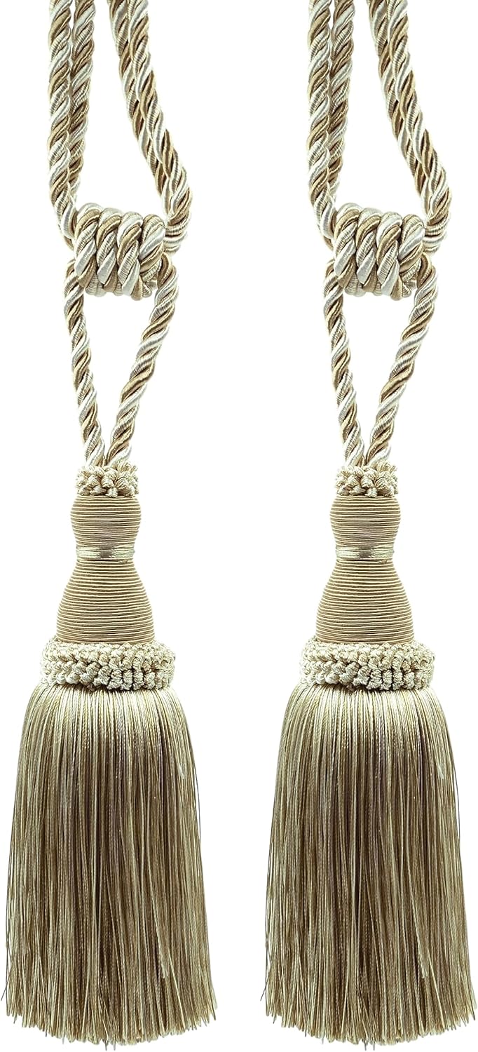Noblesse Collection Tassel Tieback 8 Tassel with 30 Spread Set of 2