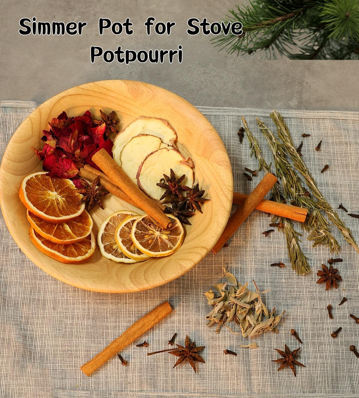 Cinnamon Cloves Rosemary Potpourri Simmer Pot Set