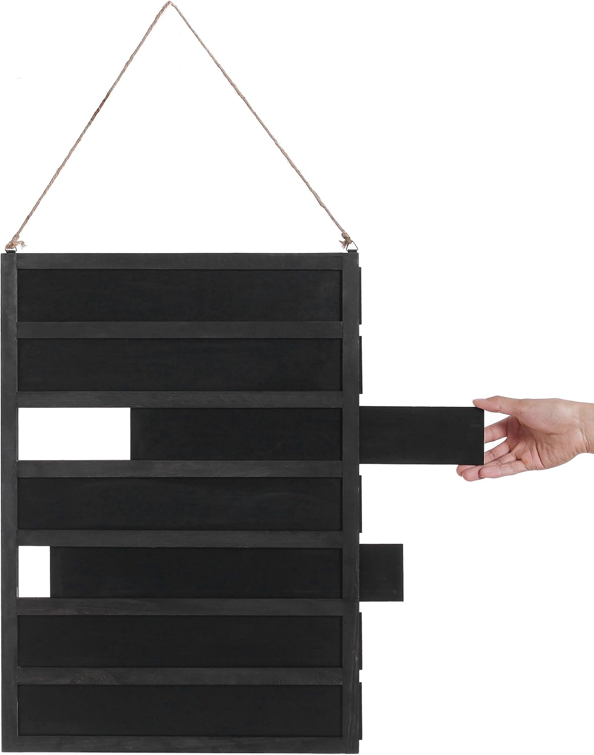 24 Inch Wall Mounted Chalkboard Sign with 7 Removable Panels