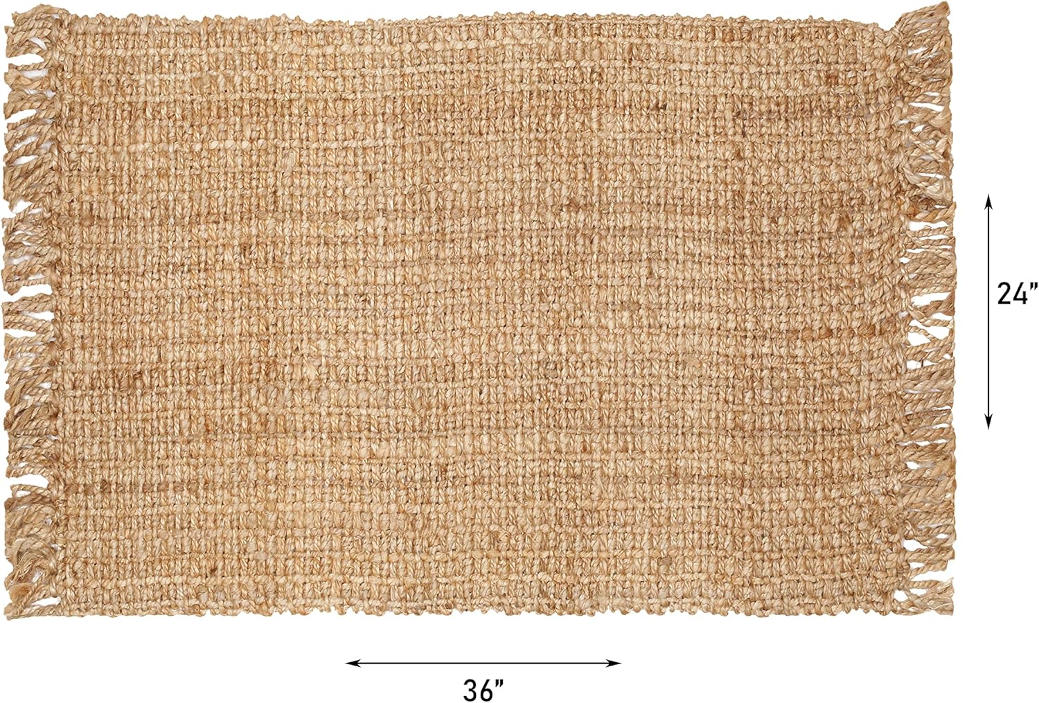 Hausattire Hand Woven Jute Rug 24x36 Inches