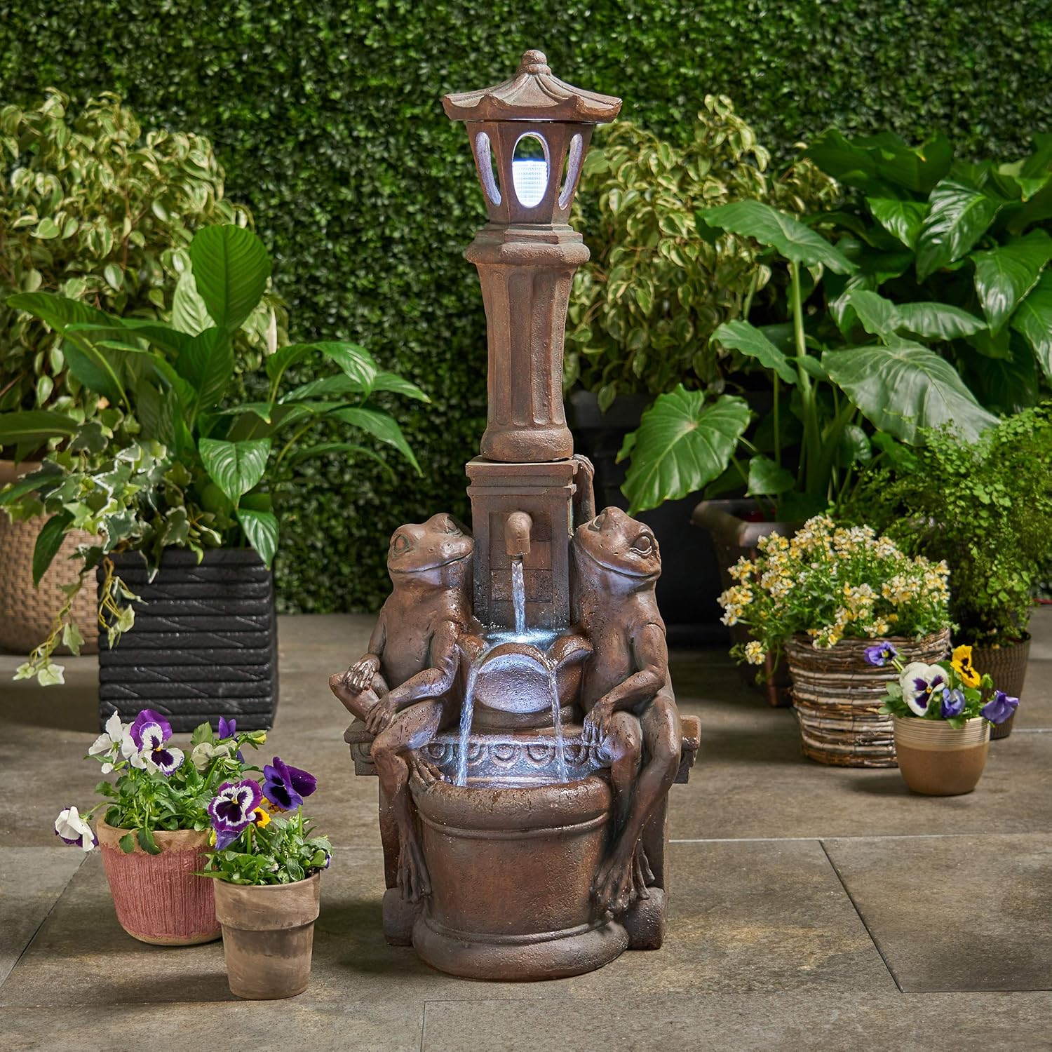 EMOBACO 3725 High Outdoor Water Feature with LED Light
