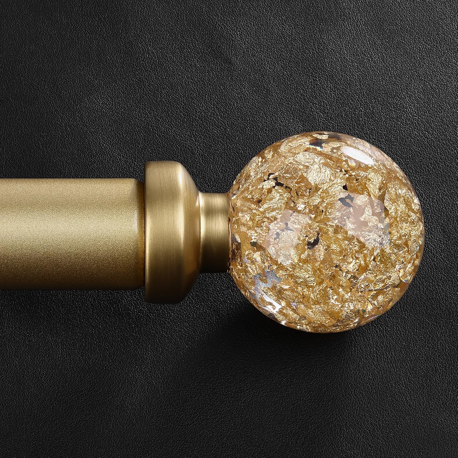 JRZOO Gold Curtain Rods 30-120 Inch Adjustable