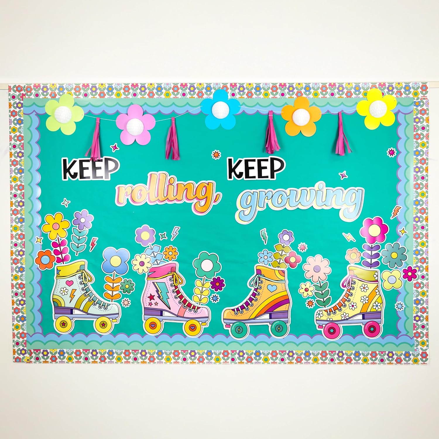 Happily Ever Elementary Retro Bulletin Board Set 103-Piece