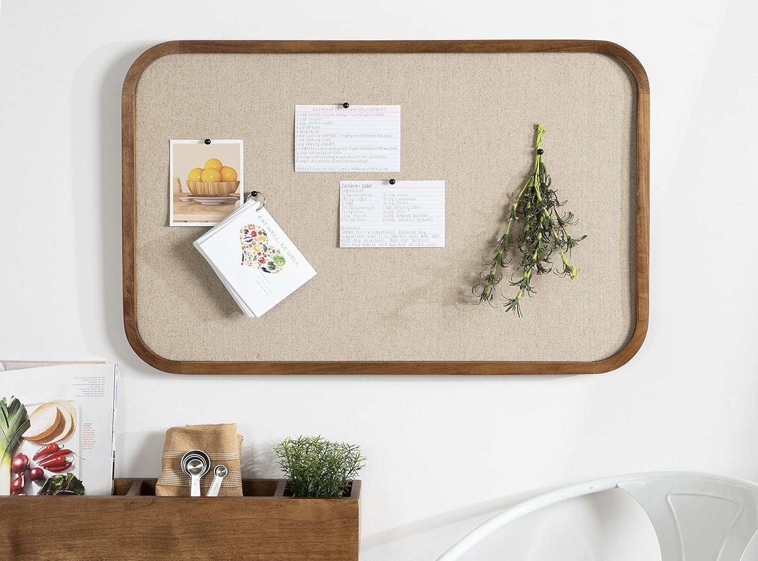 Kate and Laurel Hutton Pinboard 20x30 Rustic Brown