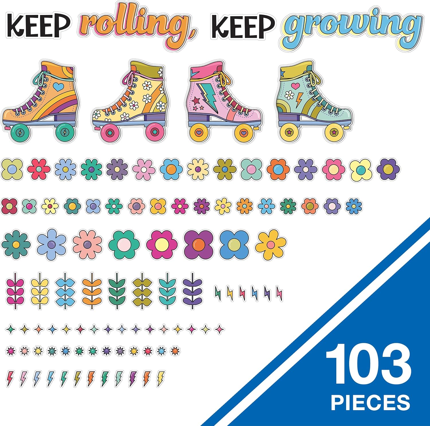 Happily Ever Elementary Retro Bulletin Board Set 103-Piece