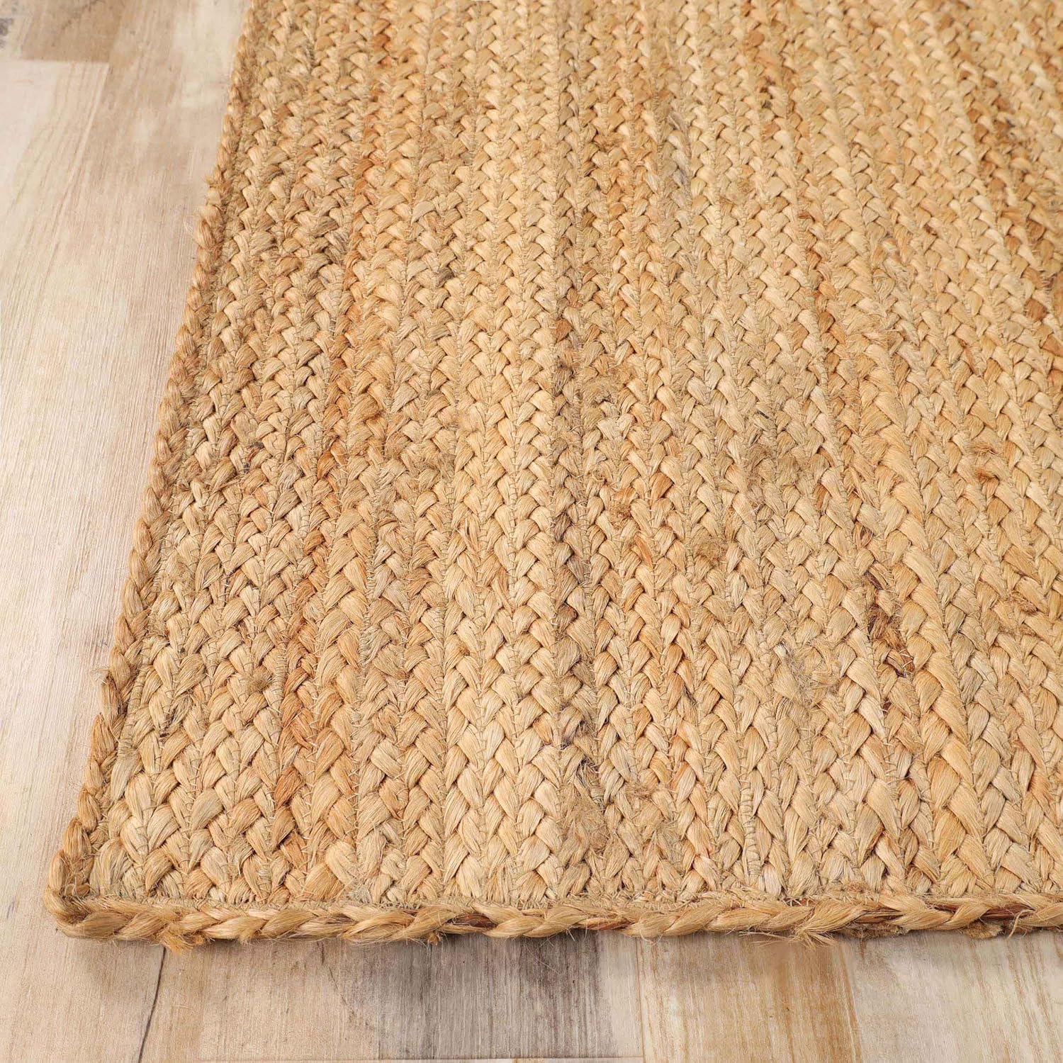 Superior Hand Woven Jute Reversible Area Rug 3x5