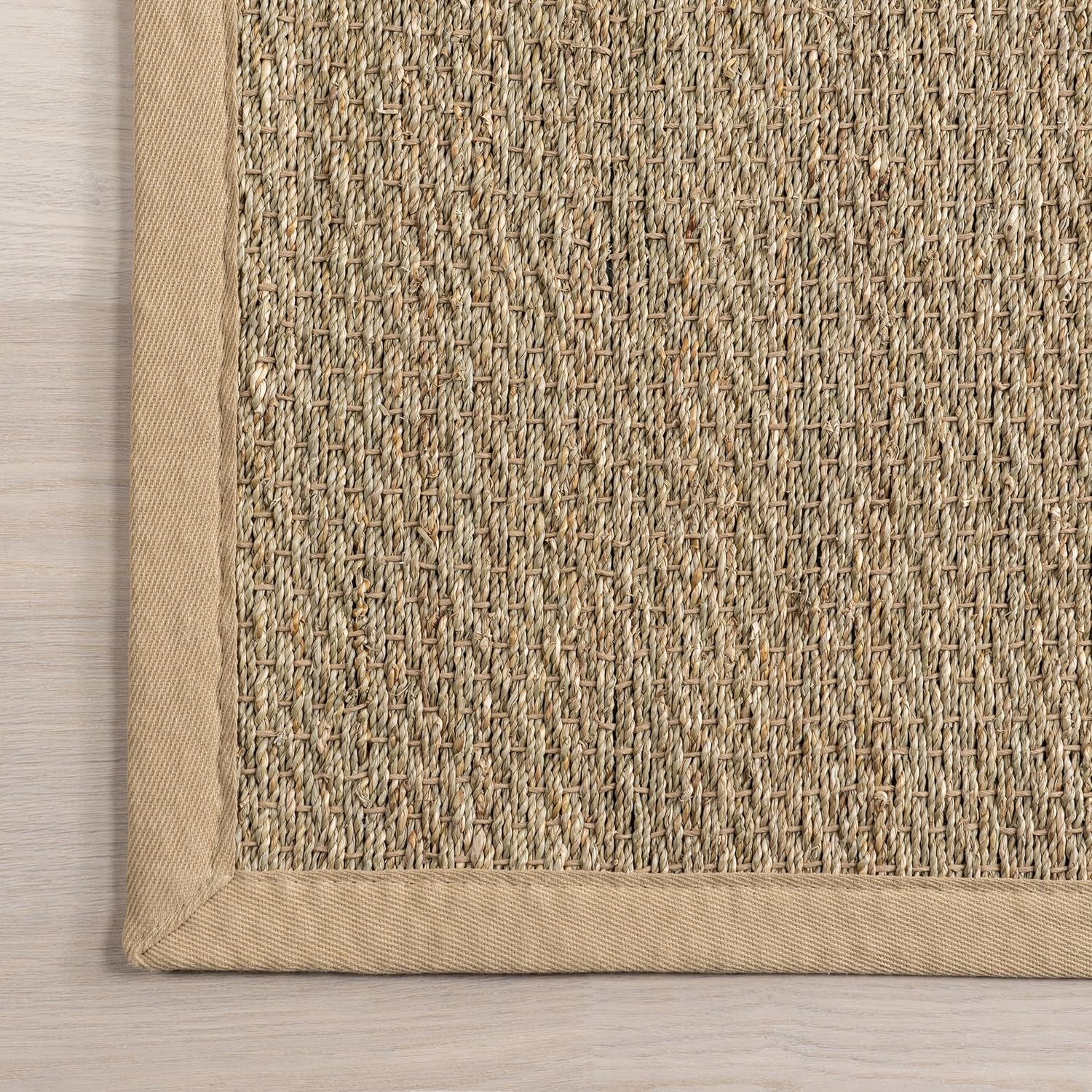 nuLOOM Elijah Seagrass Runner Rug 26 x 10 Beige