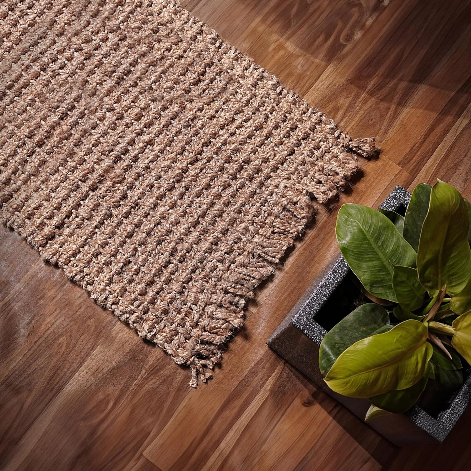 Hausattire Hand Woven Jute Rug 24x36 Inches