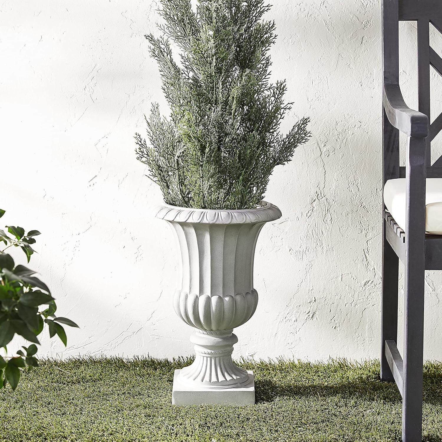Nearly Natural 7507 Decorative Urn Gray 165 In H
