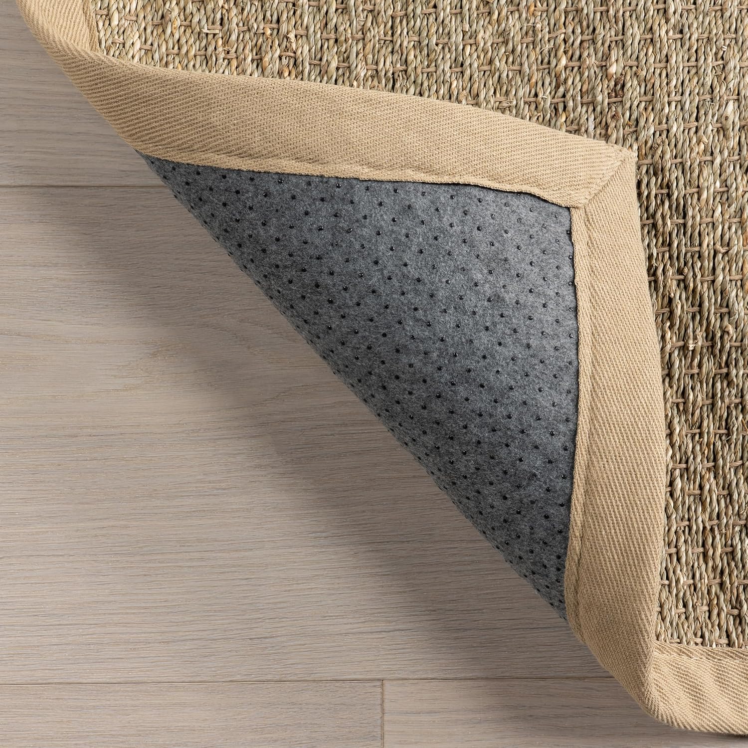 nuLOOM Elijah Seagrass Runner Rug 26 x 10 Beige